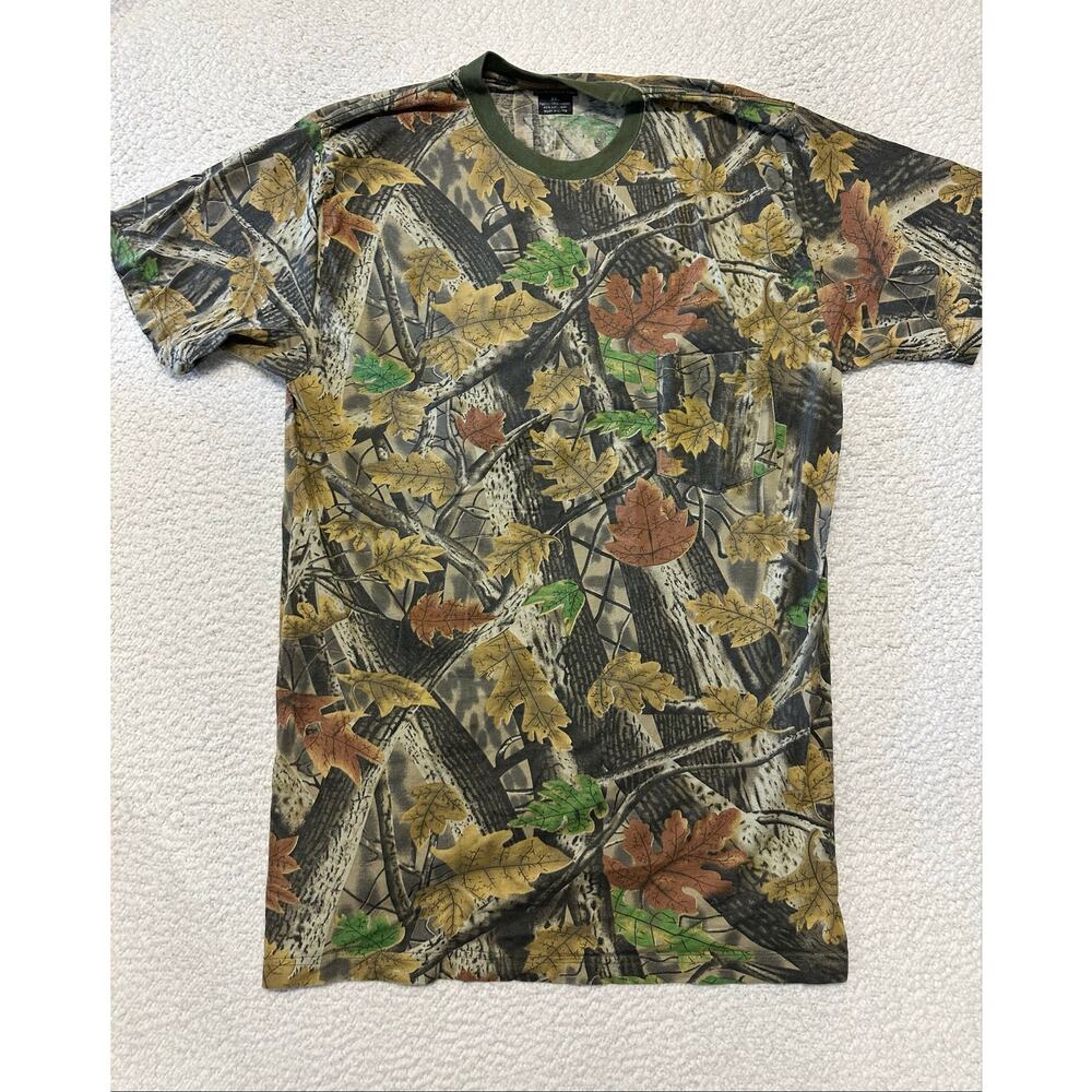 Rugged Outdoor Gear Mens Short Sleeve Camo Shirt Size 2XL